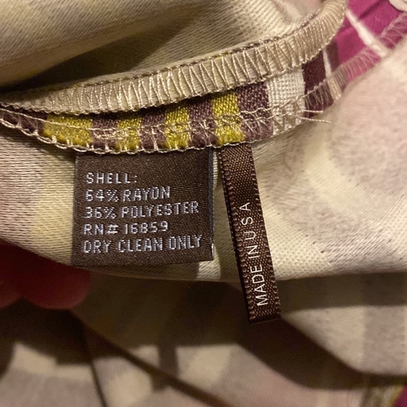 J. McLaughlin Skirt NWT Lucia Pleated Striped Fuchsia Size 10 - Picture 7 of 8